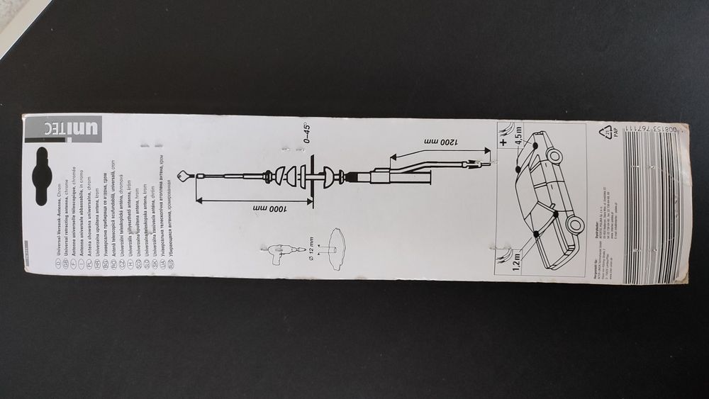 antena radio telescopica universala auto masina unitec
