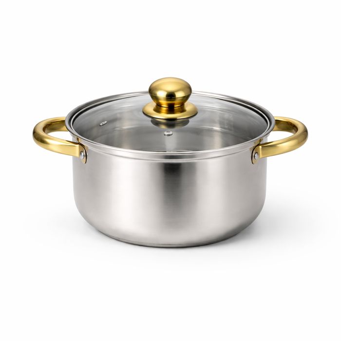 Set vase de gătit – 12 piese, capace din sticlă