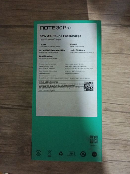 Infinx note 30 pro