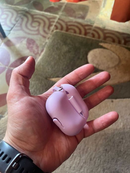 Husa Silicon pentru Apple Airpods 3, AHASTYLE - ROZ / VERDE