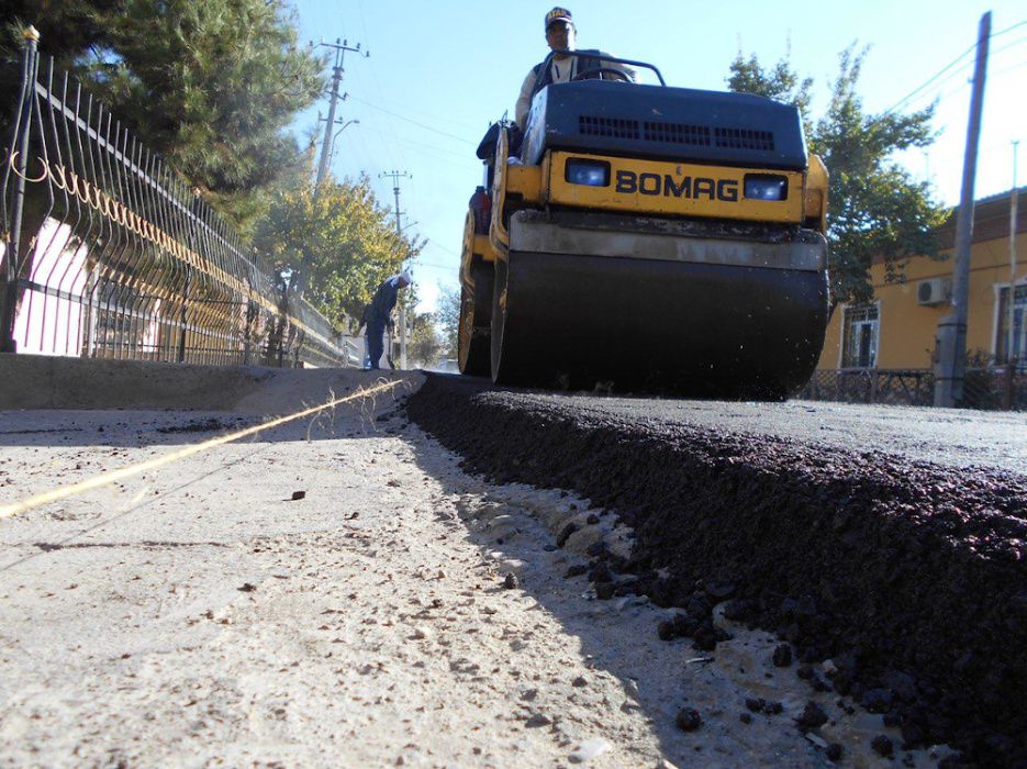 Качественное асфальтирование дорог в Ташкенте.