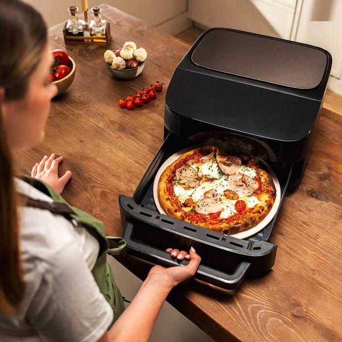Електрическа фурна за пица Cecotec 7 L Pizza & Fry 7000. 2200 W, фурна за пица с диагонал 13 инча, сензорен екран, 8 програми, регулируема температура