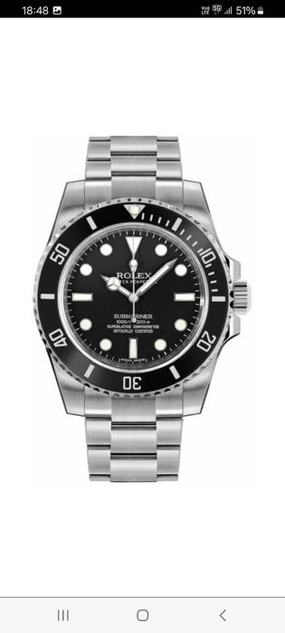 Ceas ROLEX SUBMARINER Silver&Black AUTOMATIC Calitatea 1  Nou 2026 !!!