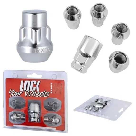 Секретни гайки М12х1.5 L30 A19/A21 C комплект 4 бр. за джанти