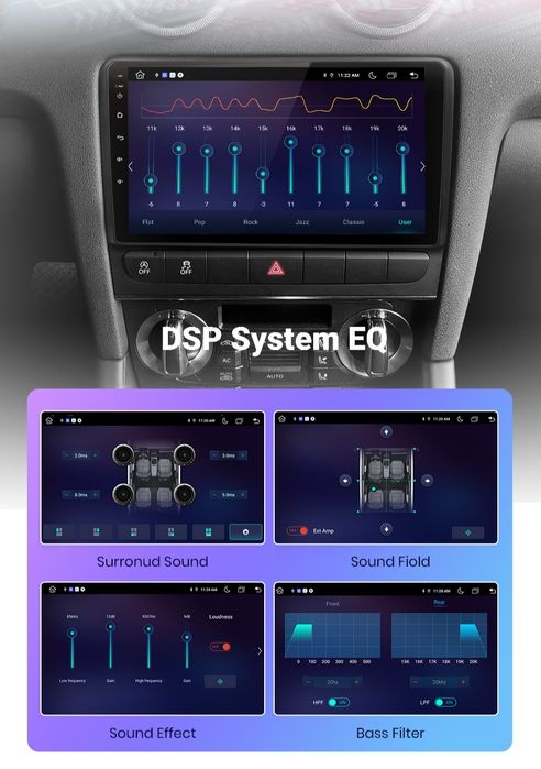 Navigație Android dedicata pentru VW Passat (2012-2015).