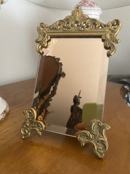 Rama in bronz cu oglinda