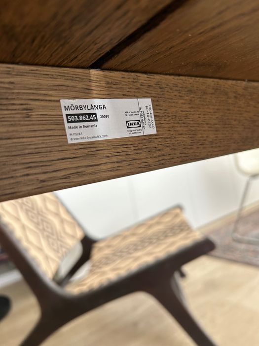 трапезна маса IKEA MÖRBYLÅNGA
