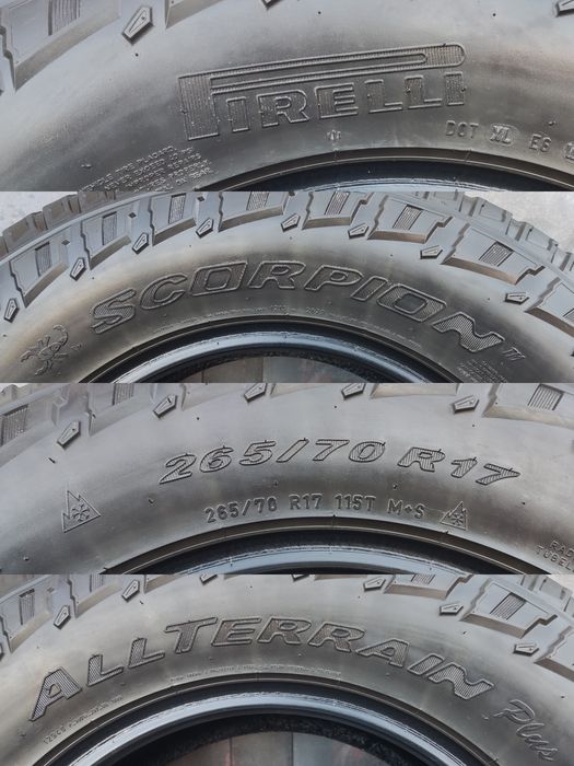 2бр гуми 265/70/17 Pirelli Scorpion All Terrain, M+S