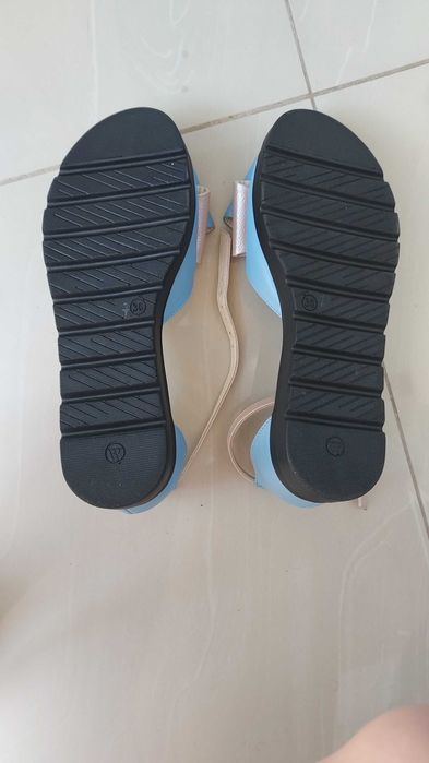 Sandale cu funda piele naturala 37