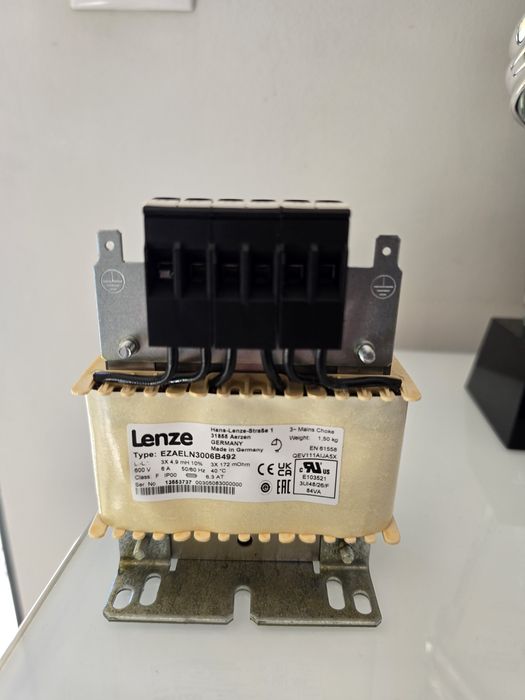 Transformator Lenze transformer 600v 6A 3 x 4.9mH 50/60hz