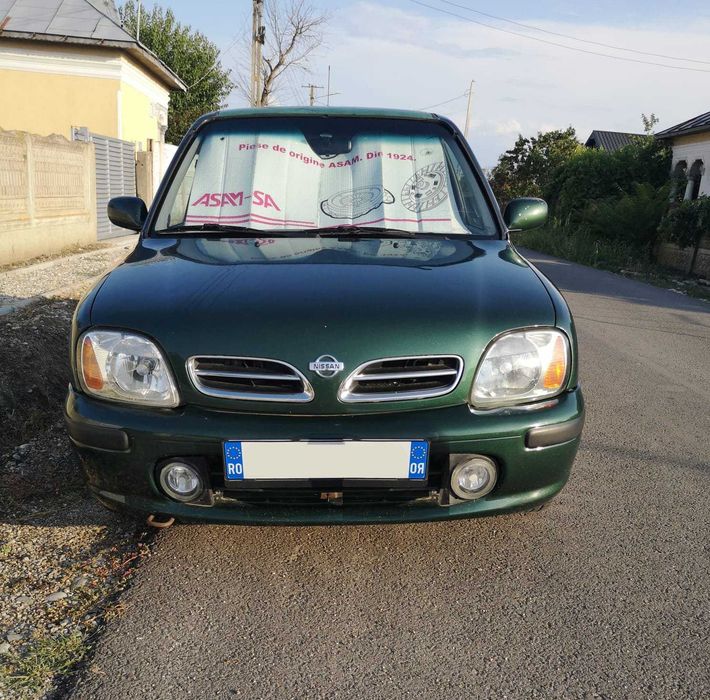 Nissan Micra K11C, an 1999, cutie automata CVT, motor 1.3i 16V, 75 CP, 185.000 km, verde