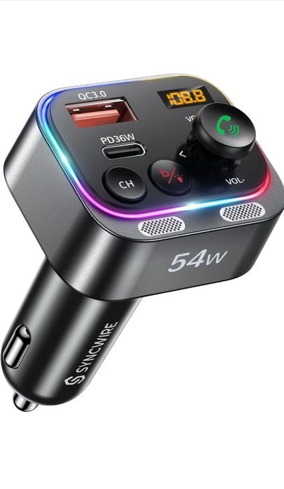 Блутут 5.4 адаптер за кола Synchwire - Bluetooth Car FM transmiter