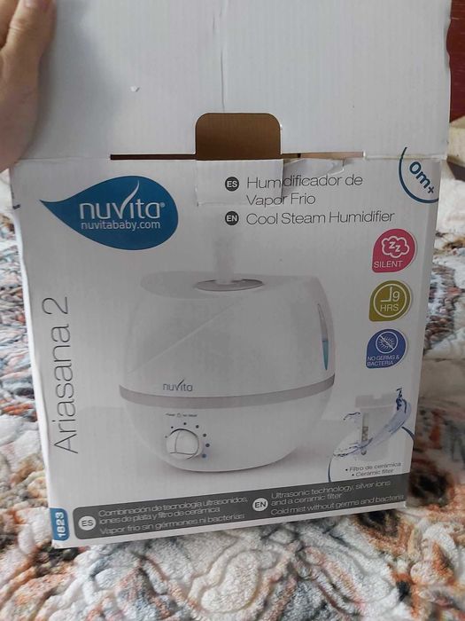 Нов овлажнител за въздух  УЛТРАЗВУКОВ NUVITA ARIASANA
