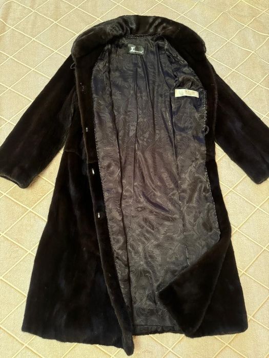 Шуба норковая длинная