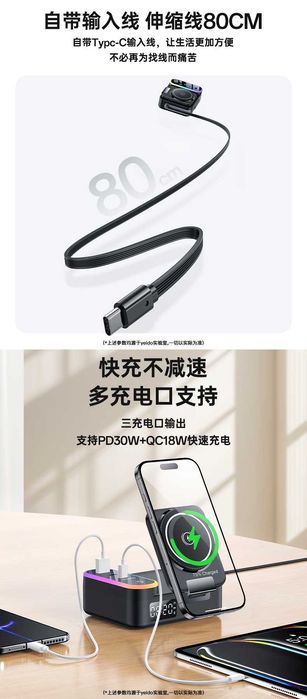 Yesido DS38 Док-станция 65W 8 в 1 PD30W iWatch AirPods iPhone 16 17