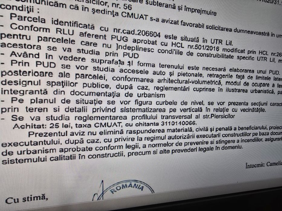 Teren pentru casa moderna