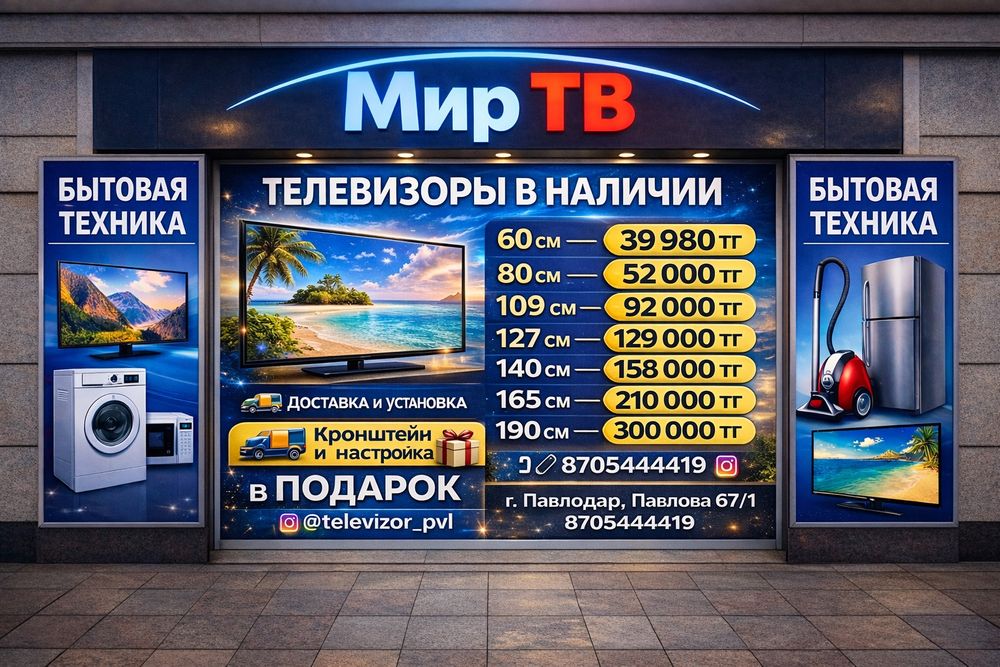 Телевизоры 2025,новые,смарт.