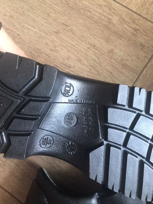 НОВИ кожени мъжки Сейфти обувки