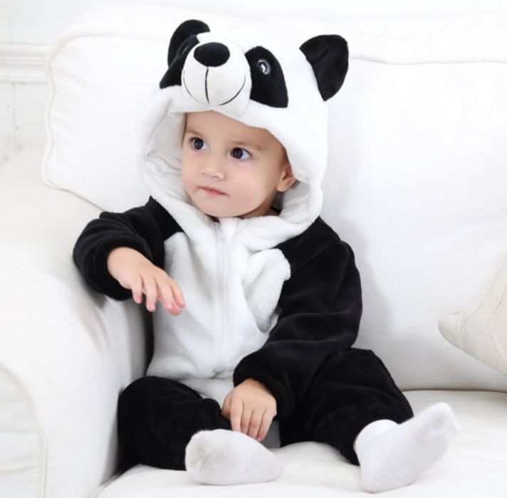 Бебешки плюшен гащеризон панда