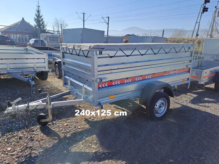 Remorca 750 kg 2 Axe  240x125x39 cm