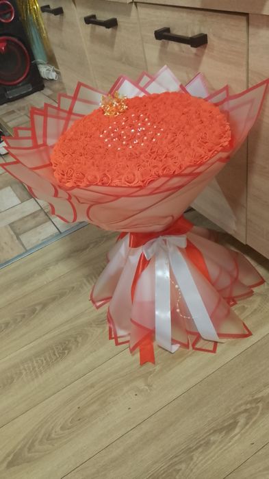 Buchet trandafiri de spumă