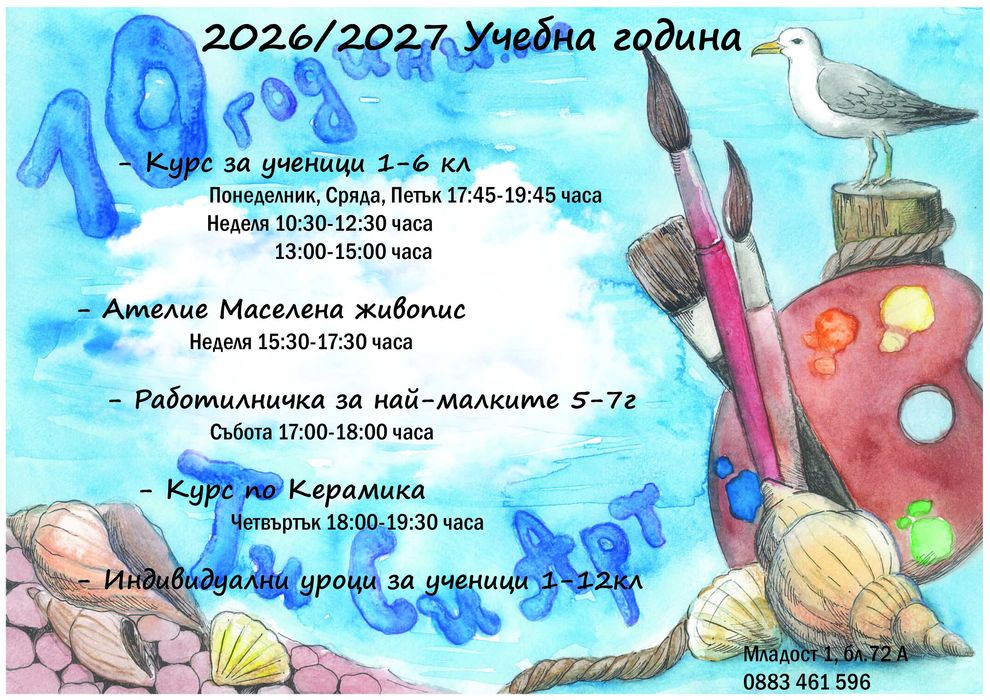 уроци по рисуване в София