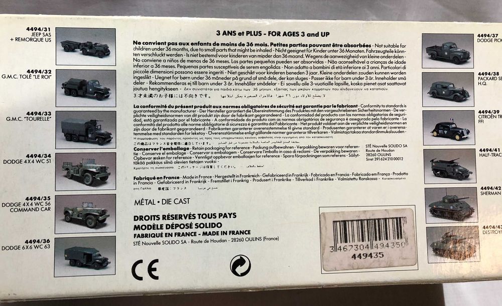 Solido Dodge WC56 Command Car US 1944 metal cu cutie originala