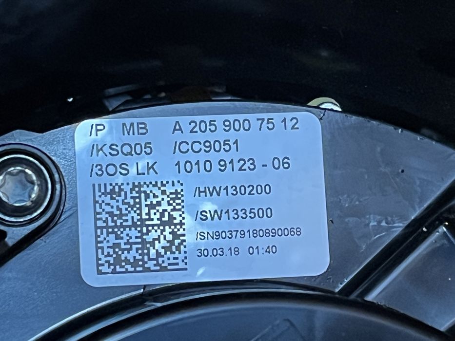 Spira / Spirala / SZL / Bloc manete volan Mercedes C Class W205