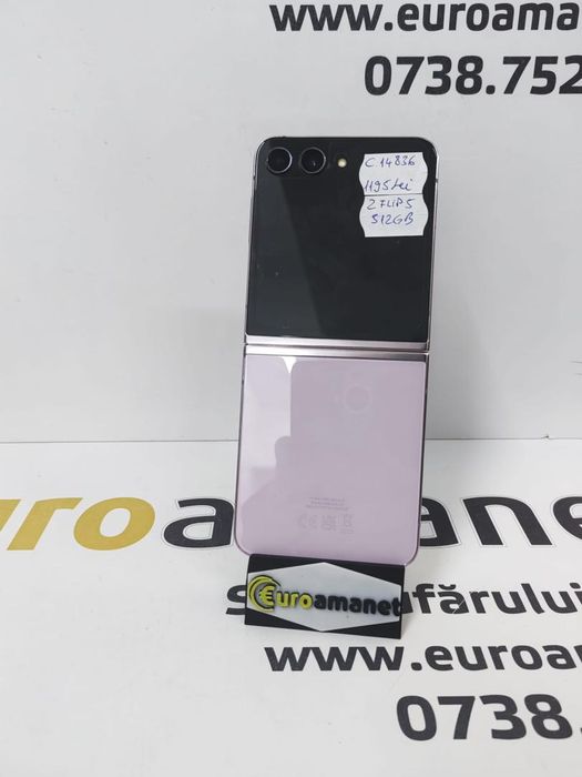 Telefon mobil Samsung Galaxy Z Flip5, 8GB RAM, 512GB, 5G -N-