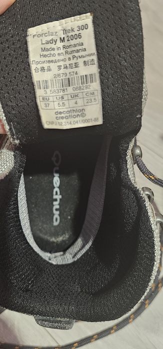 Bocanci de dama pt munte Quechua Forclaz marime 37