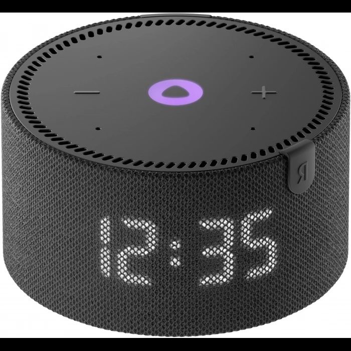 Умная колонка Яндекс Станция Мини 2 с часами с Алисой 10Вт, черный Они