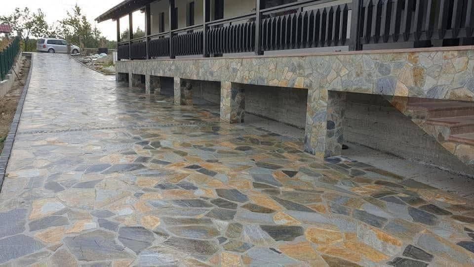 Piatră naturală de munte de Grecia.