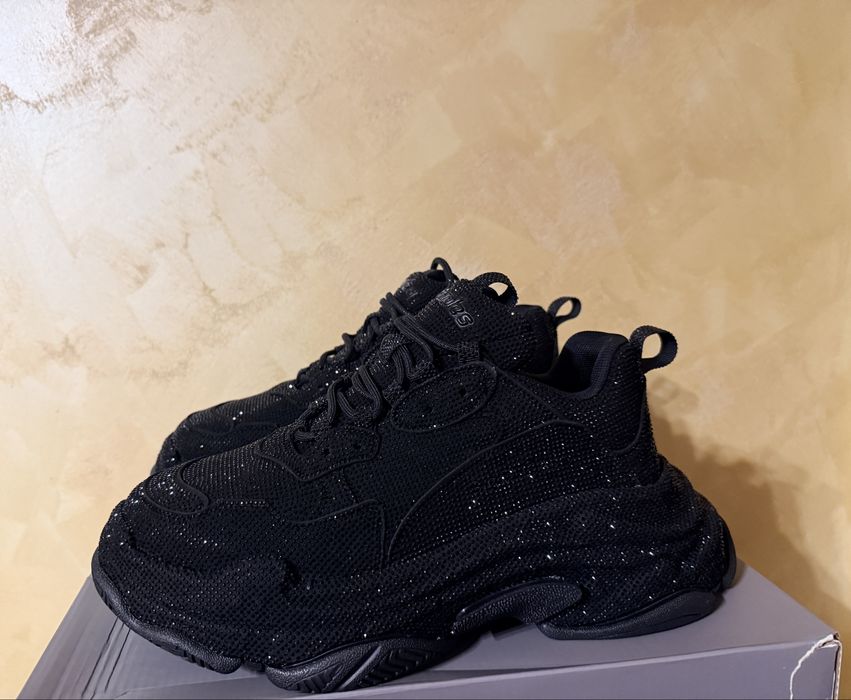 Balenciaga Triple S Black Crystal