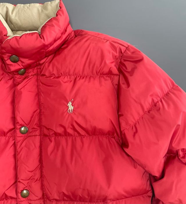 Geaca Ralph Lauren roșu mat