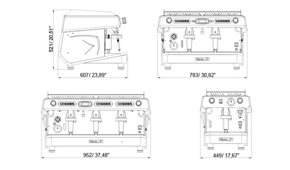 Кофе машина профессиональная  CBC ROYAL VITTORIO-S 2GR