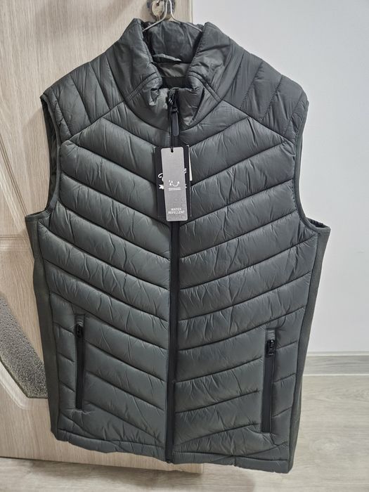 Vesta verde bărbați slim fit  Colin's