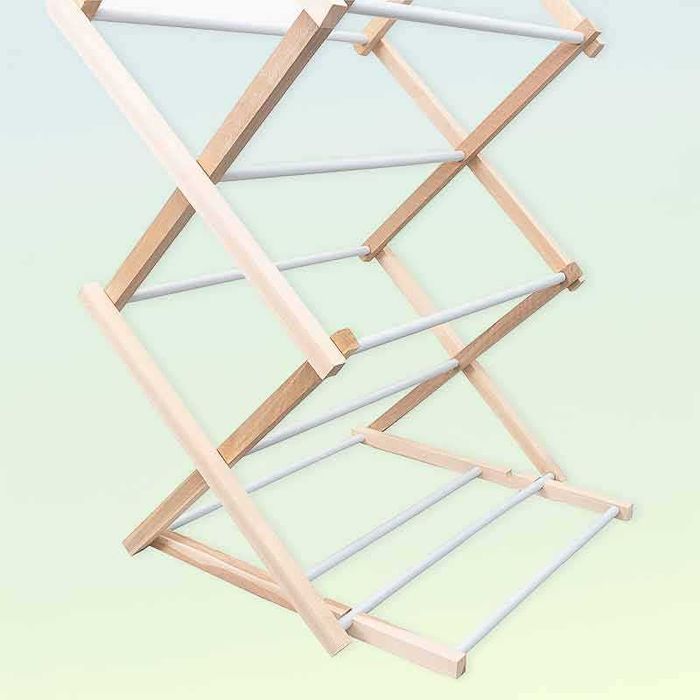 Дървена сгъваема сушилня за дрехи 178 × 54 см
