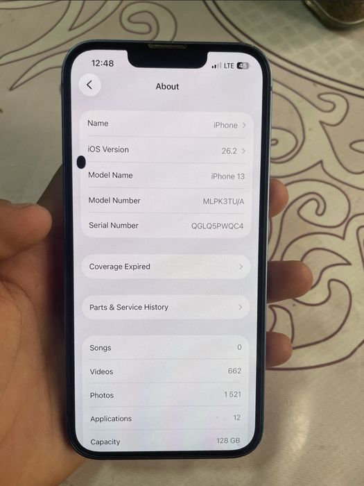 iPhone 13 blue 128/76