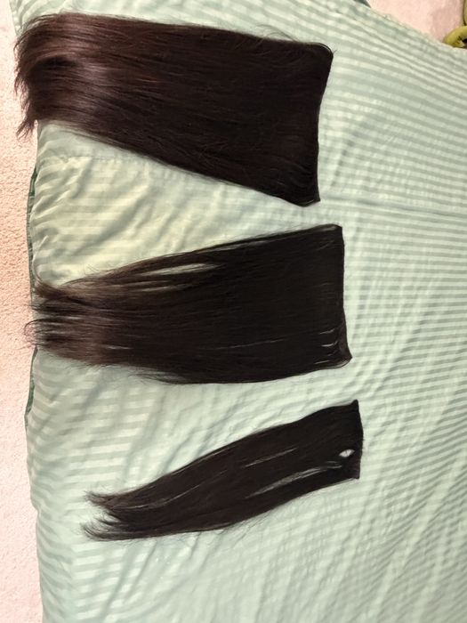 Естествена коса на щипки 60 см