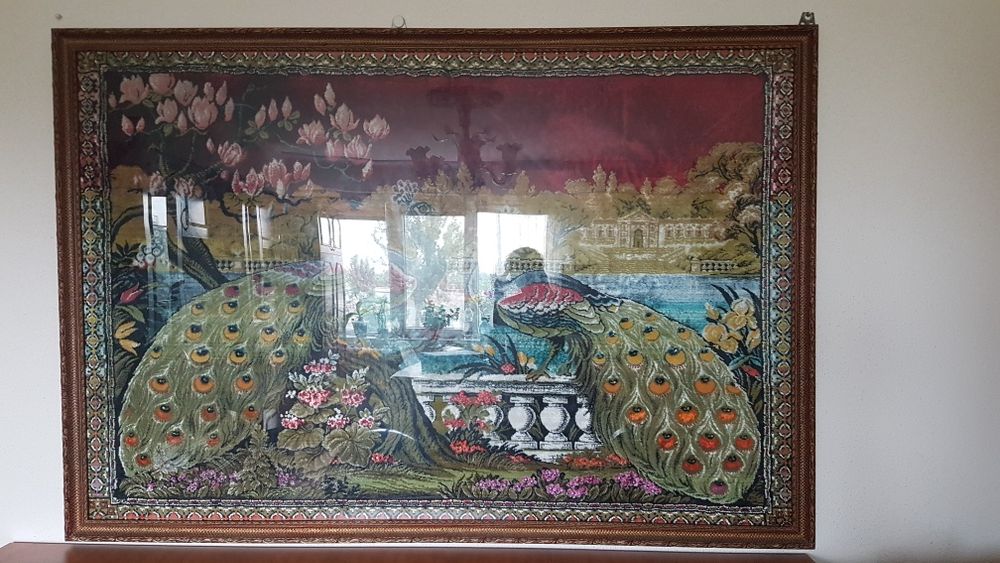 Ramă tablou foarte mare, din lemn,  cu geam inclus