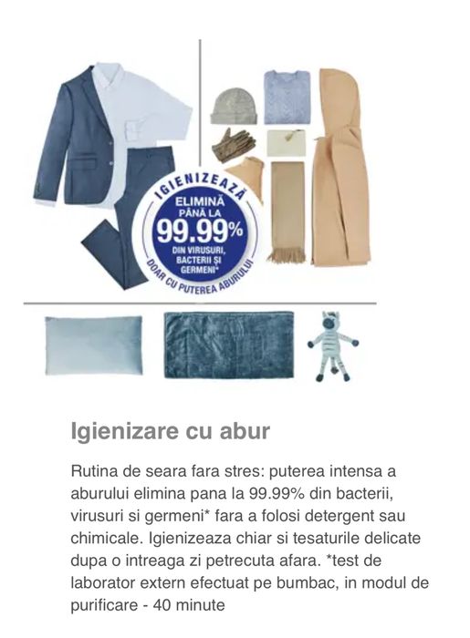 Aparat de calcat si igienizat Tefal