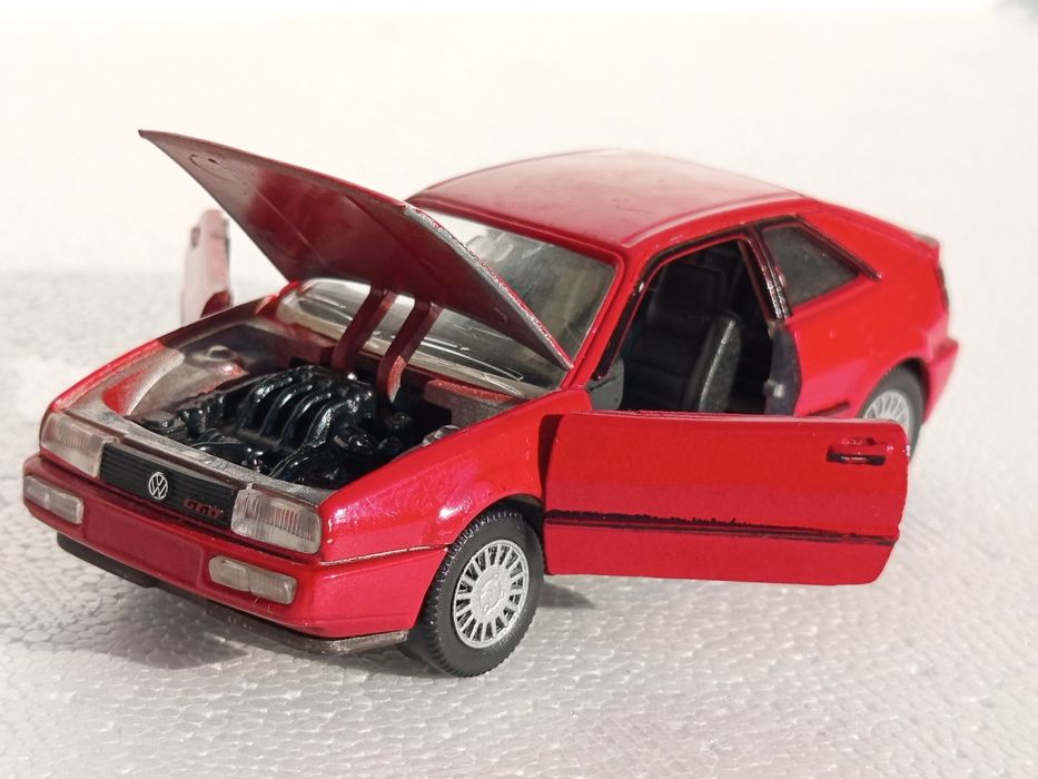 Machetă auto rară VW Corrado G60 la scara 1/43, fabricată de Schabak