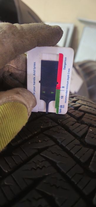 165/65R14 Зимни гуми 6мм + джанти 4x100