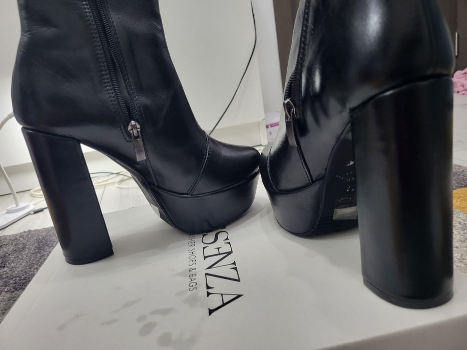 Ghete dama din piele naturala noi.