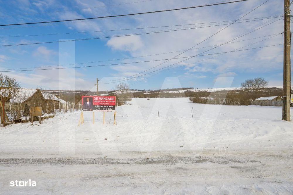Teren intravilan 1152mp, loc de casa, utilitati, loc. Rusi, 20km Sibiu