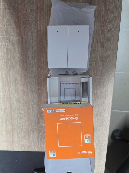 Intrerupator inteligent Sonoff ZBM5-2C-86W, 2 canale, 10A, Zigbee, Alb 6920075743074