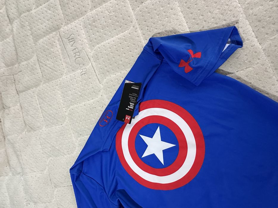 Under Armour Captain America 2.0 Compression Mens Top - Blue