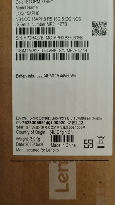 Продам Lenovo RTX 4060