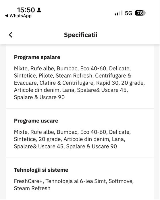 Masina de spalat rufe Wirpool