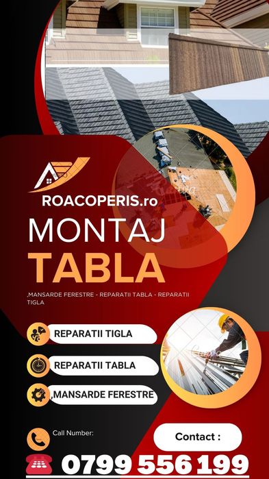Hidroizolatie Acoperis - Reparatii Acoperisur - Montaj Acoperisuri